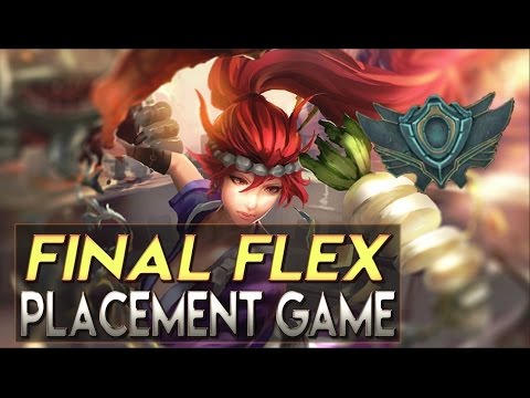 FINAL RANKED FLEX PLACEMENT GAME - League of Legends (Pre-Season 7 Akali)