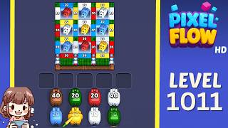 Pixel Flow Level 1011 Solution Walkthrough