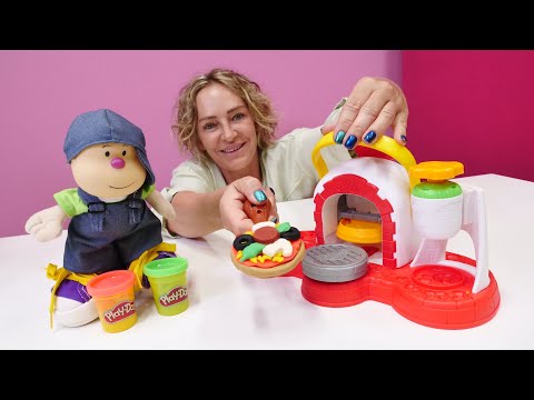 Play Doh Spielzeugset - Nicoles Pizzeria - Pizza aus Knete - Video für Kinder
