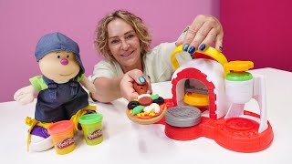 Play Doh Spielzeugset - Nicoles Pizzeria - Pizza aus Knete - Video für Kinder
