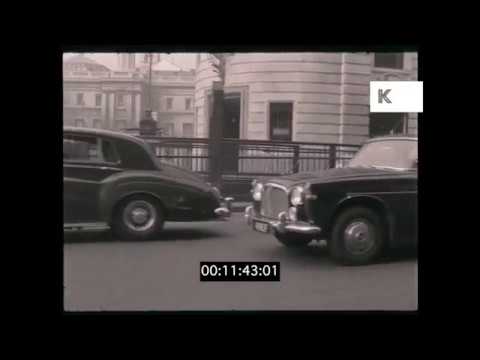 1960s Drive to Trafalgar Square, London from 35mm