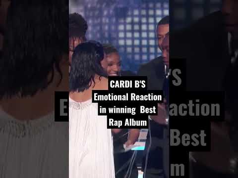 Cardi B, best reaction in winning best Rap album in 2019|invasion of privacy..