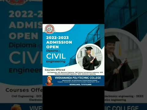 Admission Open Now 2022 - 2023 | Vivekananda Polytechnic College | Sivagangai Distric