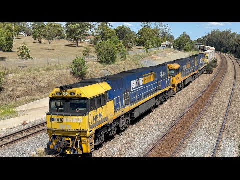 Pacific National’s NR16, NR93 & NR68 with 6MB4 at East Maitland - 29/11/25