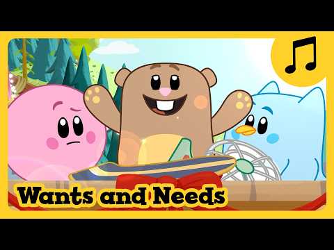 Wants and Needs Sing-Along Song 🕶️🎵 Luna Chip & Inkie 🌲 Catchy Songs for Kids - Kids (0-4), Kingdom Kids Zone - Luna, Chip & Inkie