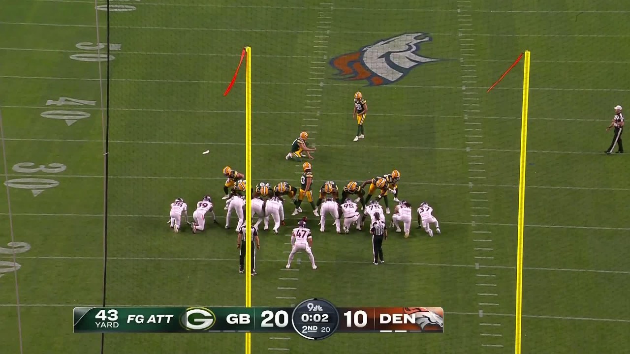 Smack attack! Rookies' 43-yard FG marks fourth before half