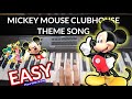 Mickey Mouse Clubhouse Theme Easy Piano Tutorial