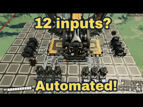 Automated Space Elevator - Tests with 12 ports  - Satisfactory Mod