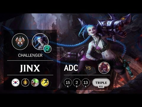 Jinx ADC vs Xayah - KR Challenger Patch 9.17