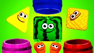 Fun Baby Learn Colors Shapes Numbers Game with Fun Fruits Animal Match Up Funny Food 2