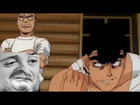 Forsen reacts to Takamura (Boxer) vs Bear plus the aftermath - Hajime no Ippo