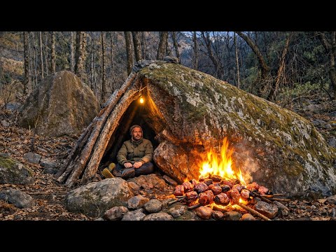 Building Ultimate Survival Shelter in the Wild | Extreme Bushcraft Camping