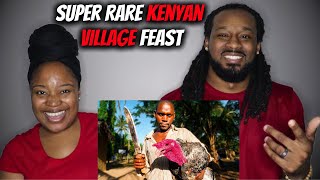 🇰🇪 American Couple Reacts "Super RARE Kenyan Village Feast!!! First time caught on camera!!"