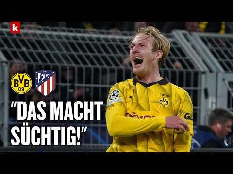 "Sind zu den Fans gerannt": Brandt schwärmt von Momenten nach dem Spiel | BVB - Atletico Madrid 4:2