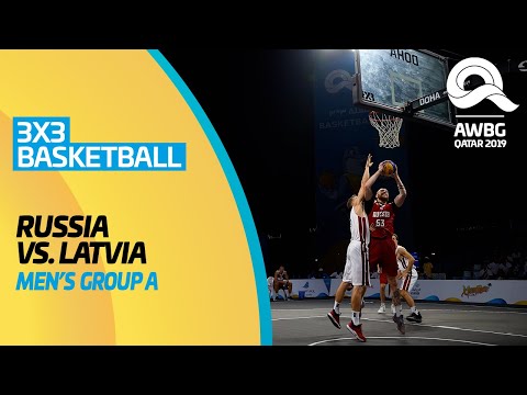 3x3 Basketball - Russia vs Latvia | Men's Group A Match | ANOC World Beach Games Qatar 2019 | Full