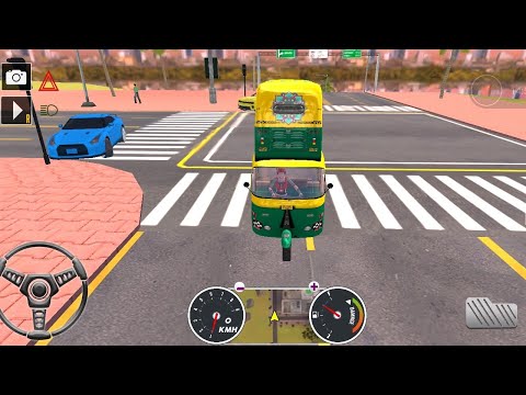 Modern Tuk Tuk Rickshaw Driving - City Mountain Auto Driver - Android Gameplay
