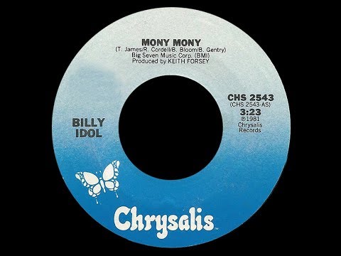 Billy Idol ~ Mony Mony 1981 New Wave XTension