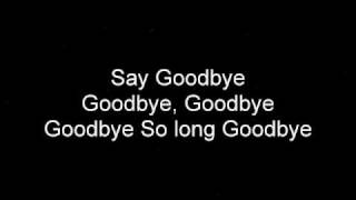 Cory Lee - Goodbye lyrics