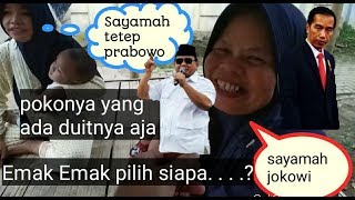 Download lagu BANTEN!! Emak-Emak mau pilih jokowi atau prabowo geregetnya !!minta ampun mp3