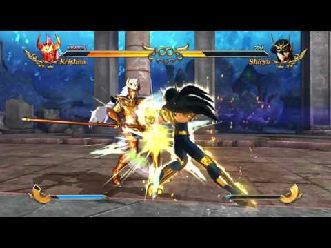 Os Cavaleiros do Zodíaco: Alma Dos Soldados Krishna VS Shiryu