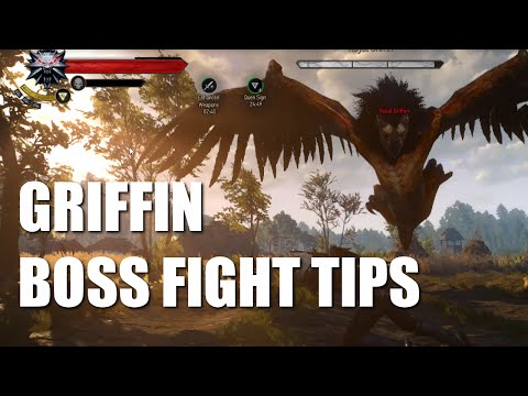 How To Fight The Griffin - The Beast of White Orchard - The Witcher 3 Wild Hunt PC Gameplay - Boss