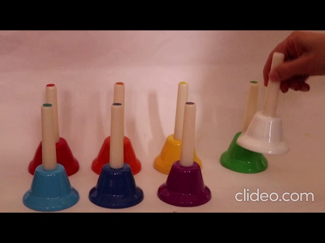 Vídeo relacionado con FutureHight Campanas de mesa, 8 tonos Diatónicos Campanas de mano de metal, Campanas de música arcoíris, Aprendizaje musical, el instrumento de percusión enseña