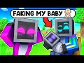 Faking my Baby to PRANK my Crazy Fan Girl in Minecraft!