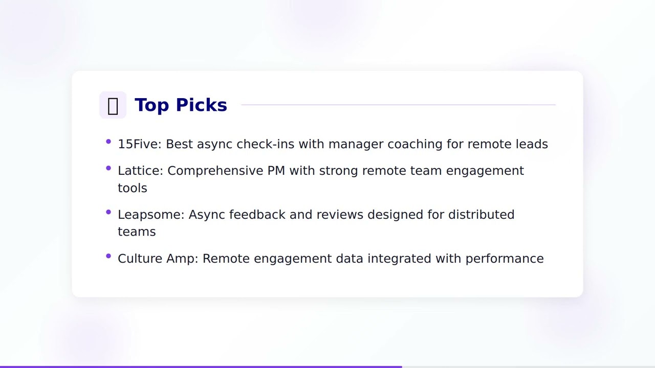 Best Performance Management Software for Remote Teams 2026