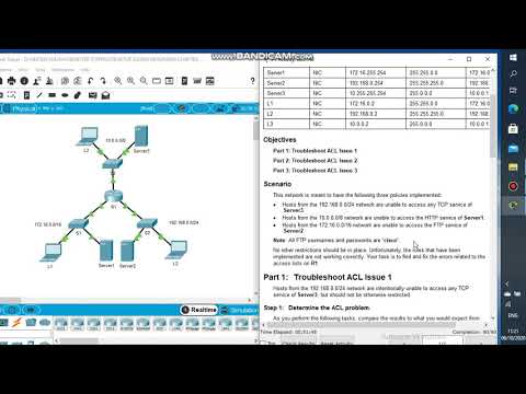 4.4.2.9 Packet Tracer - Troubleshooting IPv4 ACLs