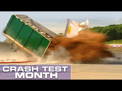 Crash Test Month: Truck Hitting A Bollard"