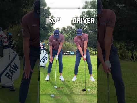 Driver vs Iron - The Set Up Explained In 30 Seconds! #shorts #golf