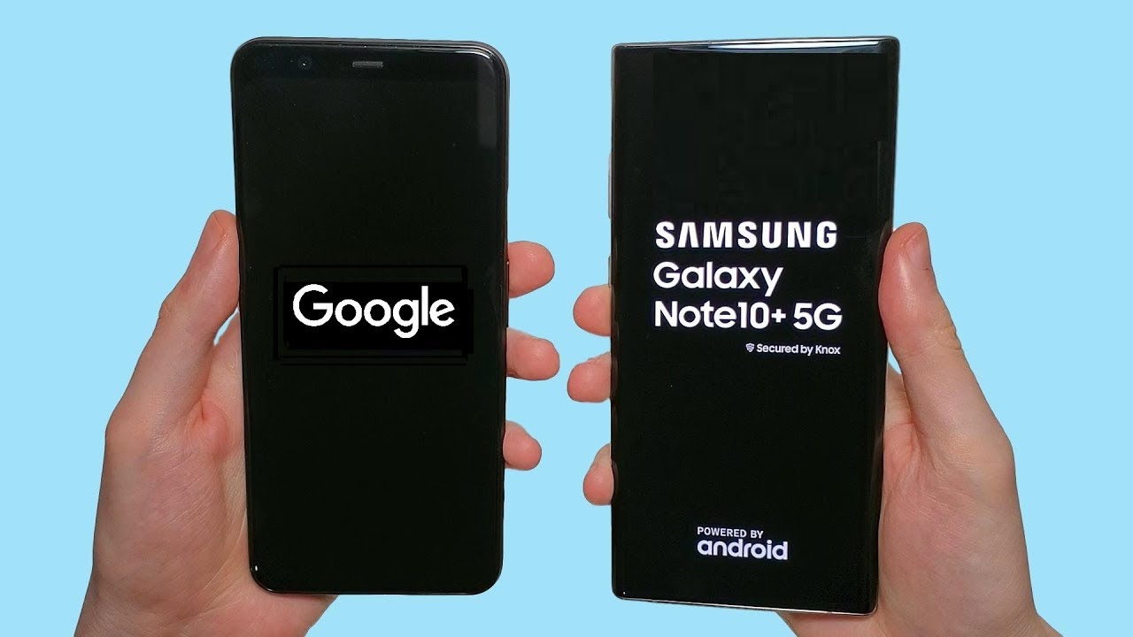 Google Pixel 4 XL vs Galaxy Note 10+ 5G Speed Test, Speakers, Battery & Camera Test!