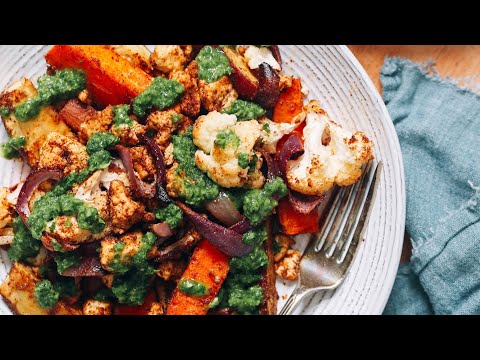 Tandoori Tofu Sheet Pan Dinner | Minimalist Baker Recipes