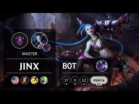 Jinx ADC vs Vayne - NA Master Patch 9.6