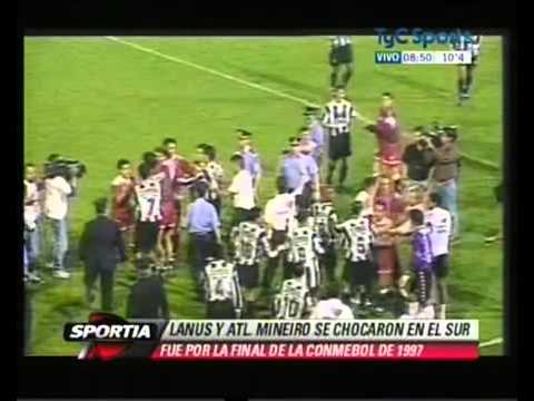 briga histórica entre Lanús x Atlético MG 1997