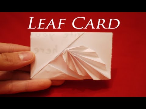 How to make an Easy Origami Leaf Card – [[ HD ]]