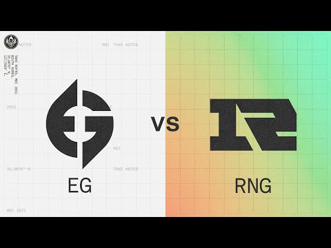 EG vs. RNG | 2022 MSI Knockout Stage Day 1 | Evil Geniuses vs. Royal Never Give Up | Game 3
