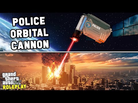 PULLING OVER PLAYERS WITH A POLICE ORBITAL CANON IN GTA RP