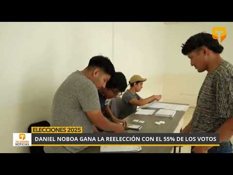 Daniel Noboa gana la reelección con el 55% de los votos