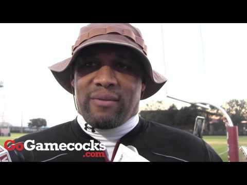 Deke Adams after Dec. 16 Gamecocks practice