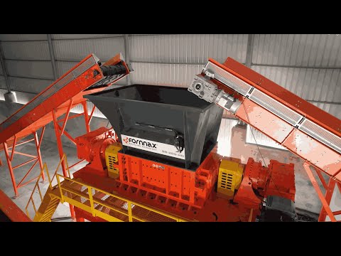 FORNNAX Primary Shredder with Disc Classifier for Industrial Tyre Shredding