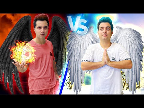 ESCAPE DO BEM VS MAU NO ROBLOX ! ( Angels vs Devils Obby )