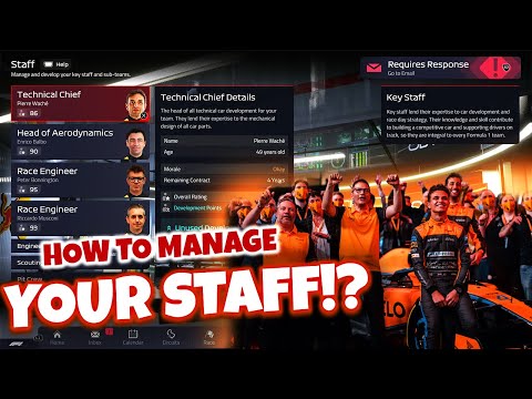 HOW TO MANAGE YOUR STAFF - F1 MANAGER 22