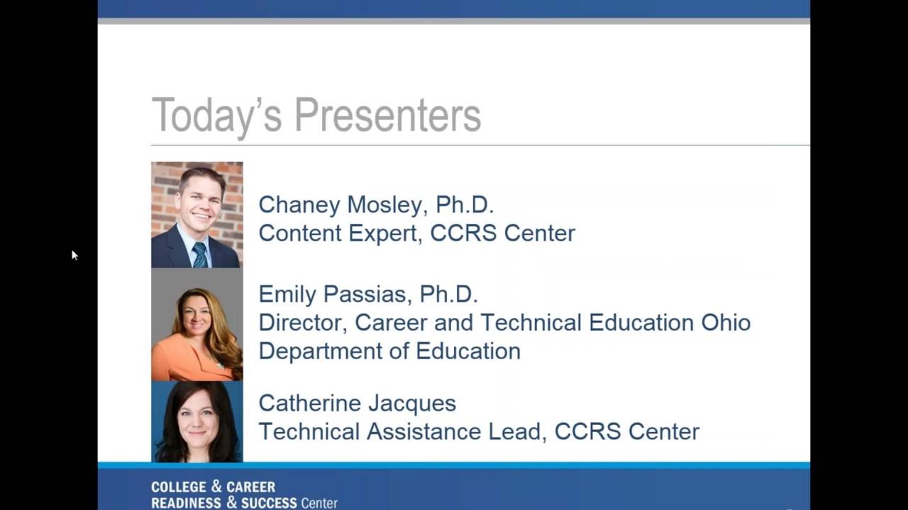 Career Pathways—Webinar 1  Engaging Key Stakeholders in the Career Pathways Design