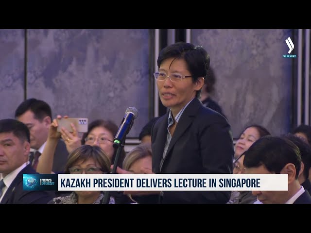 Президент Казахстана выступил с лекцией в Сингапуре