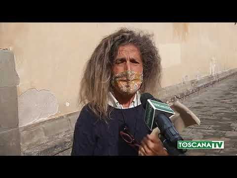 2020-10-14 FIRENZE - DANNEGGIATO UNO SCALINO DI SANTO SPIRITO