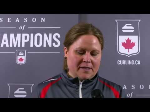 2017 Scotties Tournament Of Hearts - Media Scrum - Draw 2