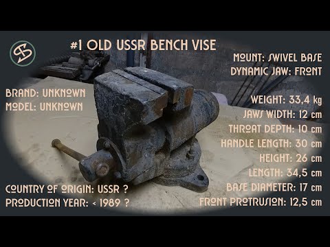 #1 Restoration of an old USSR bench vise