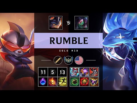 Rumble Mid vs Akali - NA Challenger Patch 25.21