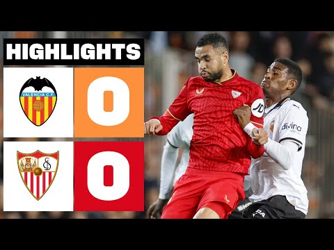 Resumen de Valencia vs Sevilla Jornada 25